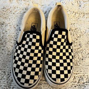 Black and White Checkers Vans